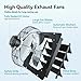 addlon 14 Inch Shutter Exhaust Fan Wall Mounted with EC Motors and Remote Control, Timer, 8 Speeds, 1750CFM, Low Noise, Easy to Install, Plug in Ventilation Fan for Garages, Shops, Greenhouse, Attic
