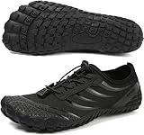 Barfußschuhe Herren Wasserschuhe Damen Barfußschuhe Damen Wasserschuhe Herren Aquaschuhe Strandschuhe Schnell Trocknen Surfschuhe Schwimmschuhe für Beach Pool Surfen Yoga(Schwarz 43EU)