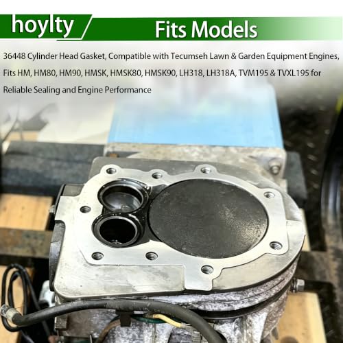 Image of Cylinder Head Gaskets Compatible with Tecumseh 36448 (2 Pack) | Fits HM HMSK LH318 TVM195 TVXL195 Engine Models