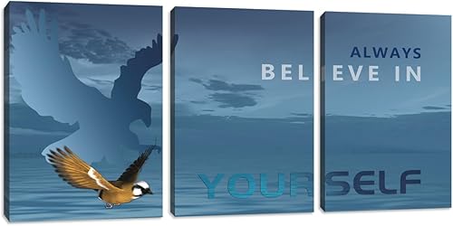 Miniatura 32 de Arte de pared motivacional para oficina, lienzo inspirador, arte de pared, póster de ajetreo, impresión de cita de empresario, pintura de pared, 3