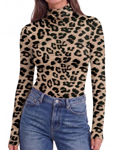 Ekouaer Womens Turtleneck Long Sleeve Shirts Basic Thermal Underwear Tops - image 1