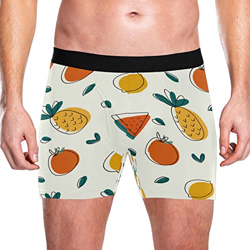 Bóxer para hombre calzoncillos de frutas pack de 2 ropa interior elástica transpirable 2