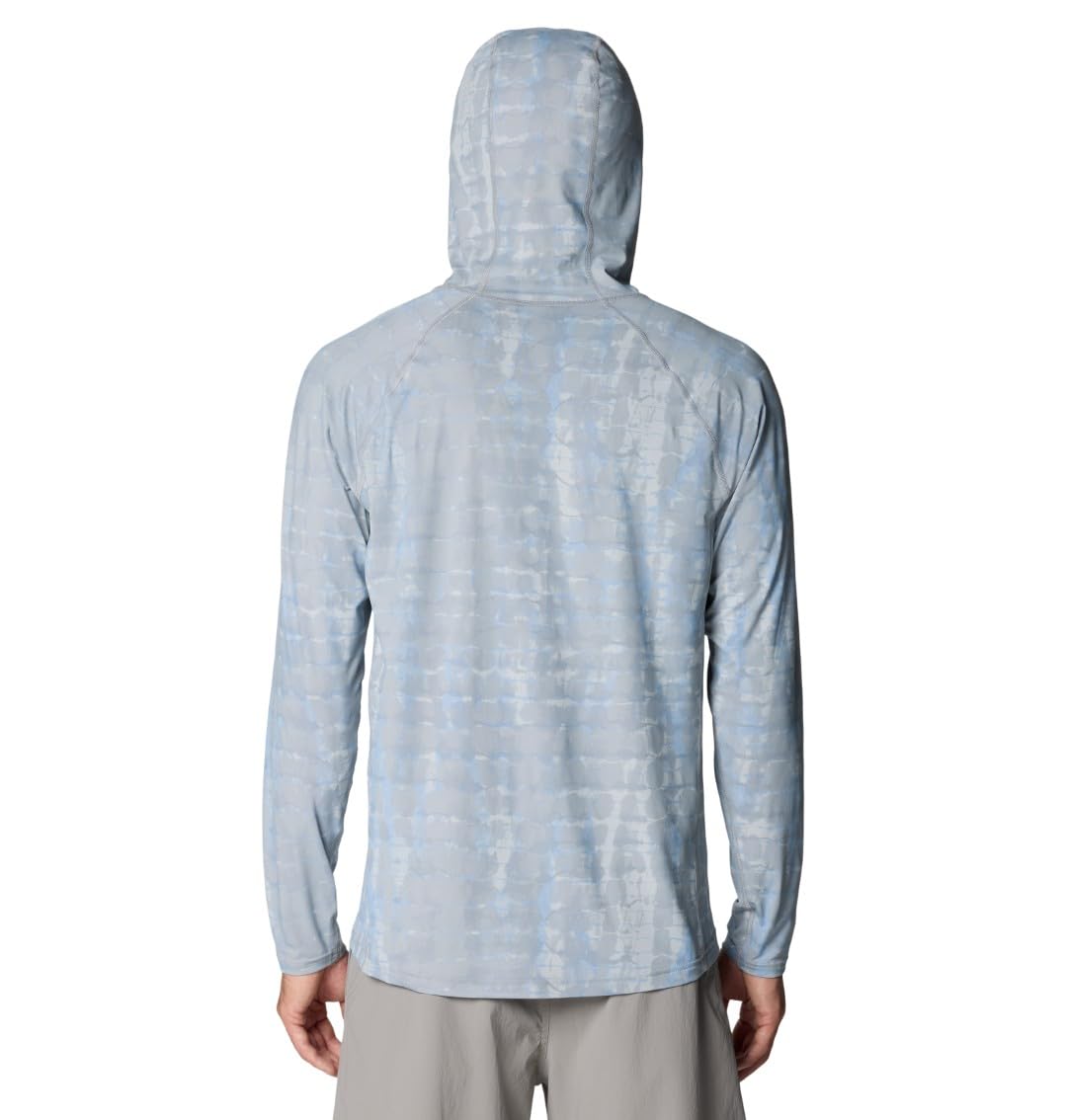 Mountain Hardwear Crater Lake Herren-Kapuzenpullover für Wandern, Camping, Rucksackreisen und Freizeitkleidung, Glacial Prismatic Print, Medium
