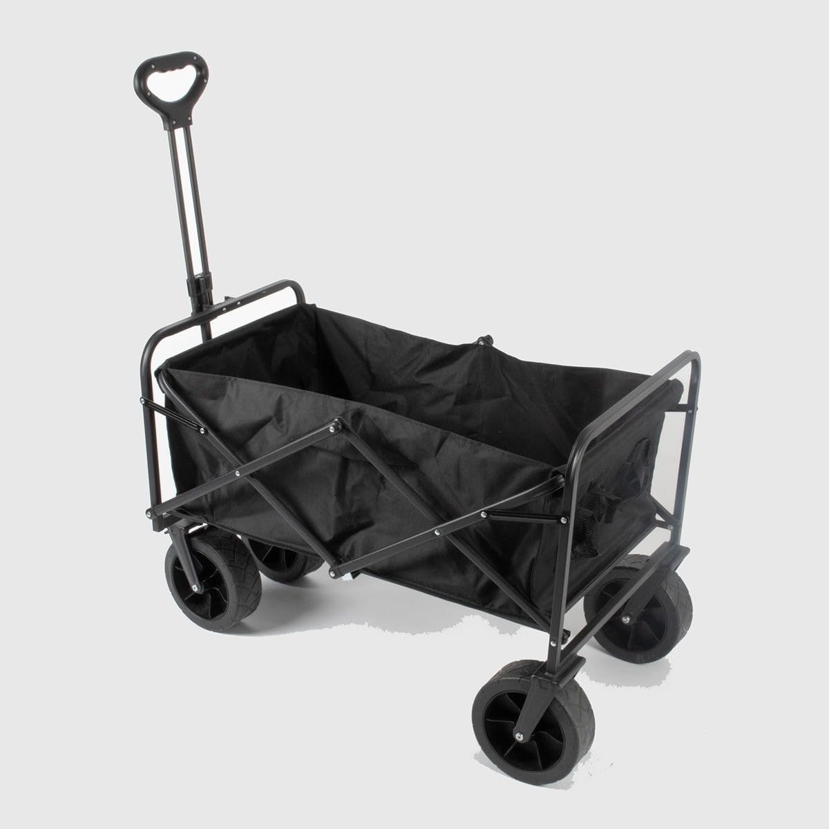 Uniwersalny składany wózek transportowy 402L Tkanina OXFORD Koła terenowe 8" Obciążenie 50 kg Wózek ogrodowy Camping Plaża