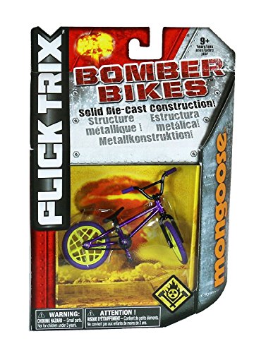 Flick Trix Die-cast Bomber Bikes - Mongoose (Purple, Yellow, Black)