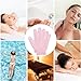 Biiange 4 Pairs Bath Gloves, Body Scrub Mitts, Shower Scrubber Gloves for Shower Spa Massage & Body Scrub for Women Bath Spa Accessories (Pink, S)