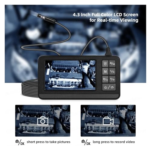 Cámara endoscópica industrial IP67 para revisar cilindros de coche y tuberías sin desmontar 5