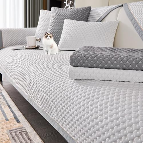 KAMIMORI ソファーカバー 冷感 ひんやり 長座布団 ソファーパッド マルチカバー 夏用 さらさら 北欧 ソファーシーツ ペット対策 1人 2人 3人掛け ソファー保護カバー かけるだけ 肘付き 肘なし 座面カバー 滑り止め 涼しい ソファーシート