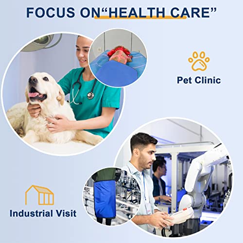 Image of 0.5mmpb Xray Lead Blanket Size 24 inch*48 inch- X-Ray Shielding Blanket - Lead Lined XRay Protection Blanket Shield Blue Color