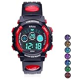 ❤️️[Reloj digital multifuncional fácil de operar]: El reloj digital fácil de configurar, diseñado para niñas y niños, simple y moderno. Envío de relojes con manual de instrucciones. Multifuncional: reloj despertador, cronómetro, luz fría LED, hora / minuto / segundo / fecha / semana / AM / PM / pantalla, formato de hora 12H / 24H, timbre por hora. Adecuado para niños y niñas para el uso de todo tipo de interiores y exteriores uso deportivo.