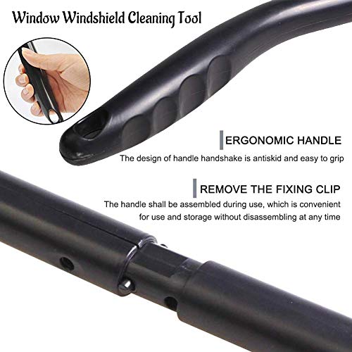 Steve Yiwu Car Window Cleaner, Windshield Cleaning Tool Auto Glass Cleaner Wiper Cars Interior Exterior Window Glass Cleaning Tool, Come With 4 Pads Washer Towel And 30Ml Spray Bottle, Use Wet Or Dry #TOP2