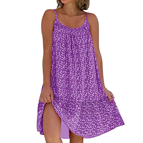 Milk Maid Dress Dress Casual Purple, XXL