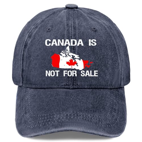 Made in USA Canada is Not for Sale Ball caps Vintage Cotton Washed Baseball Caps Adjustable Dad Hat Next Day Delivery Navy Blue