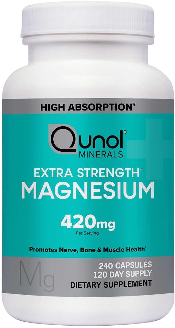 Magnesium Extra Strength 420mg, Vegetarian & Gluten Free, 240 Capsules