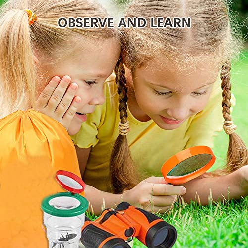 Yuwao 27-em-1 kit de aventura infantil kit explorador ao ar livre brinquedo educativo com lupa binoc