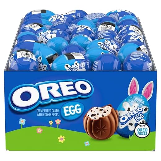 OREO Creme Filled Easter Chocolate Candy Egg, Easter Candy, 48 Chocolate Easter Eggs