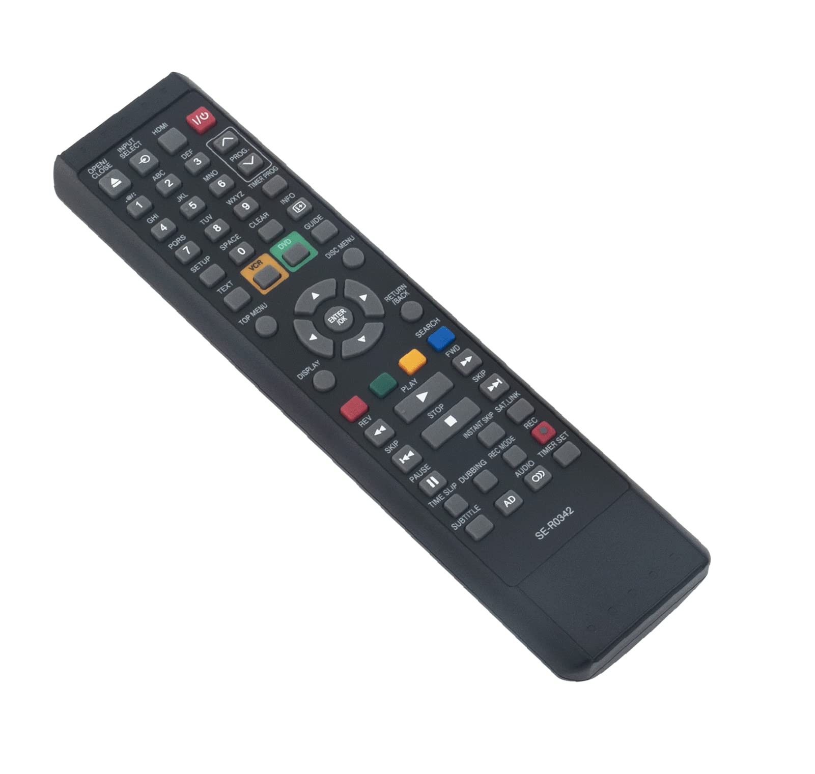 AULCMEET SE-R0342 Replacement Remote Control Compatible with Toshiba DVD VCR VIDEO Home Theater System DVR19DTKB2 DVR19DTKB DVR20KB - Image 3