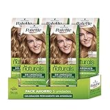 Schwarzkopf Palette Naturals - Tinte 7.0 Rubio Medio - Coloración Permanente Sin Amoníaco- Resultados de Color Natural (Pack de 5)