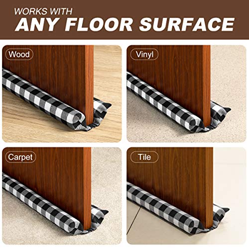 Muove Heavy Duty Door Draft Stopper and Blocker, Sound Proof Draft Guard for Doors and Windows