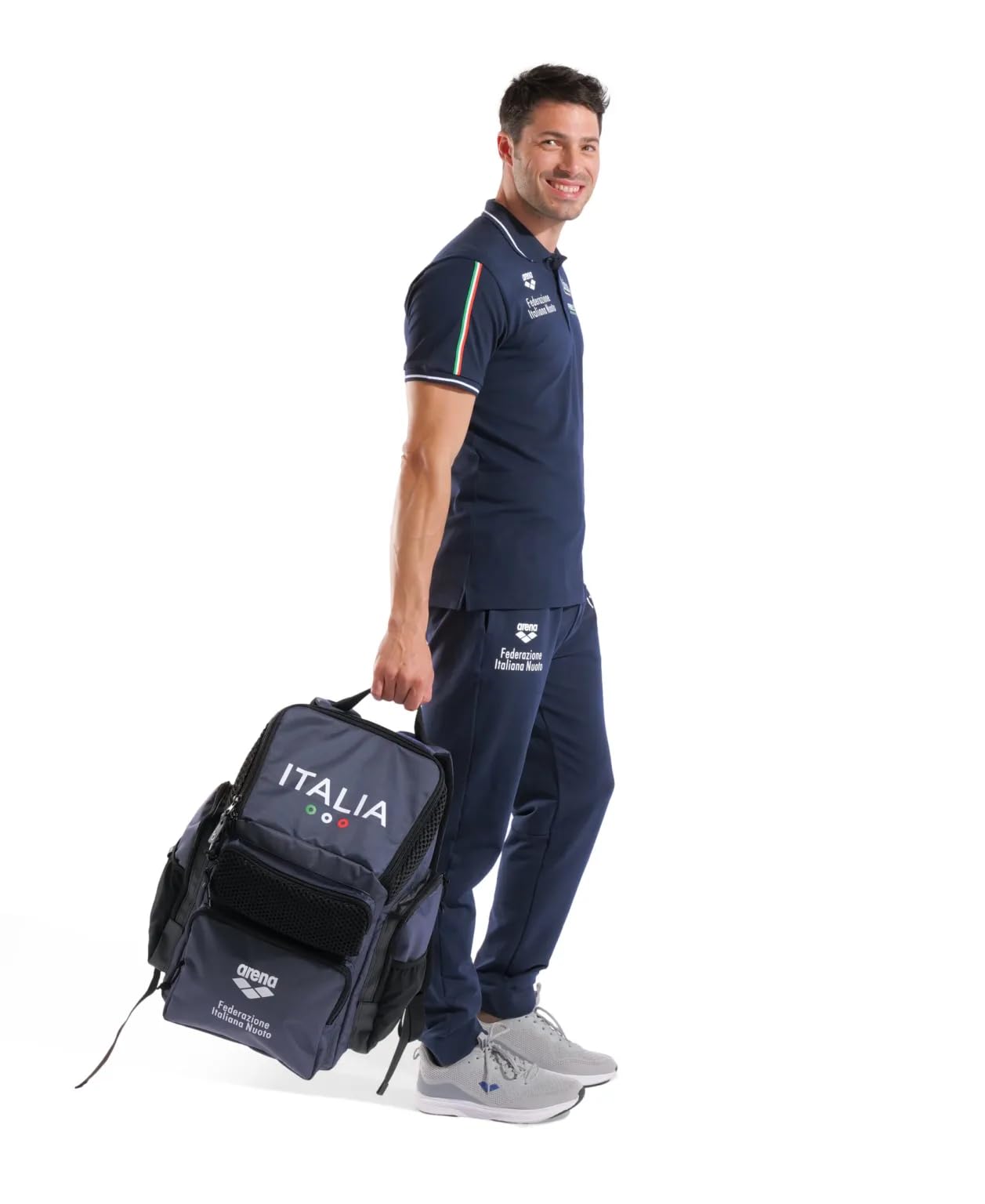 ARENA ZAINO BORSA ITALIA NAZIONALE FIN ONE GO BACKPACK 45L PISCINA BLU