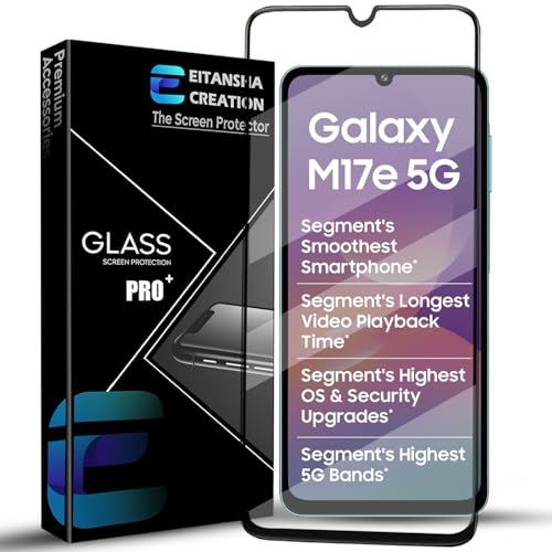 Image of Tempered Glass Screen Protector For Samsung Galaxy M17e 5G with Edge-to-Edge Coverage and Easy Installation kit