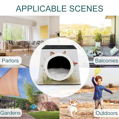 Nichoir capsule spatiale pour lapin et chat de petite taille