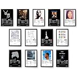 Love and Lite Drake Album Cover Posters for Room Decor, 8x11 in, Set of 13 Unframed Wall Art Prints