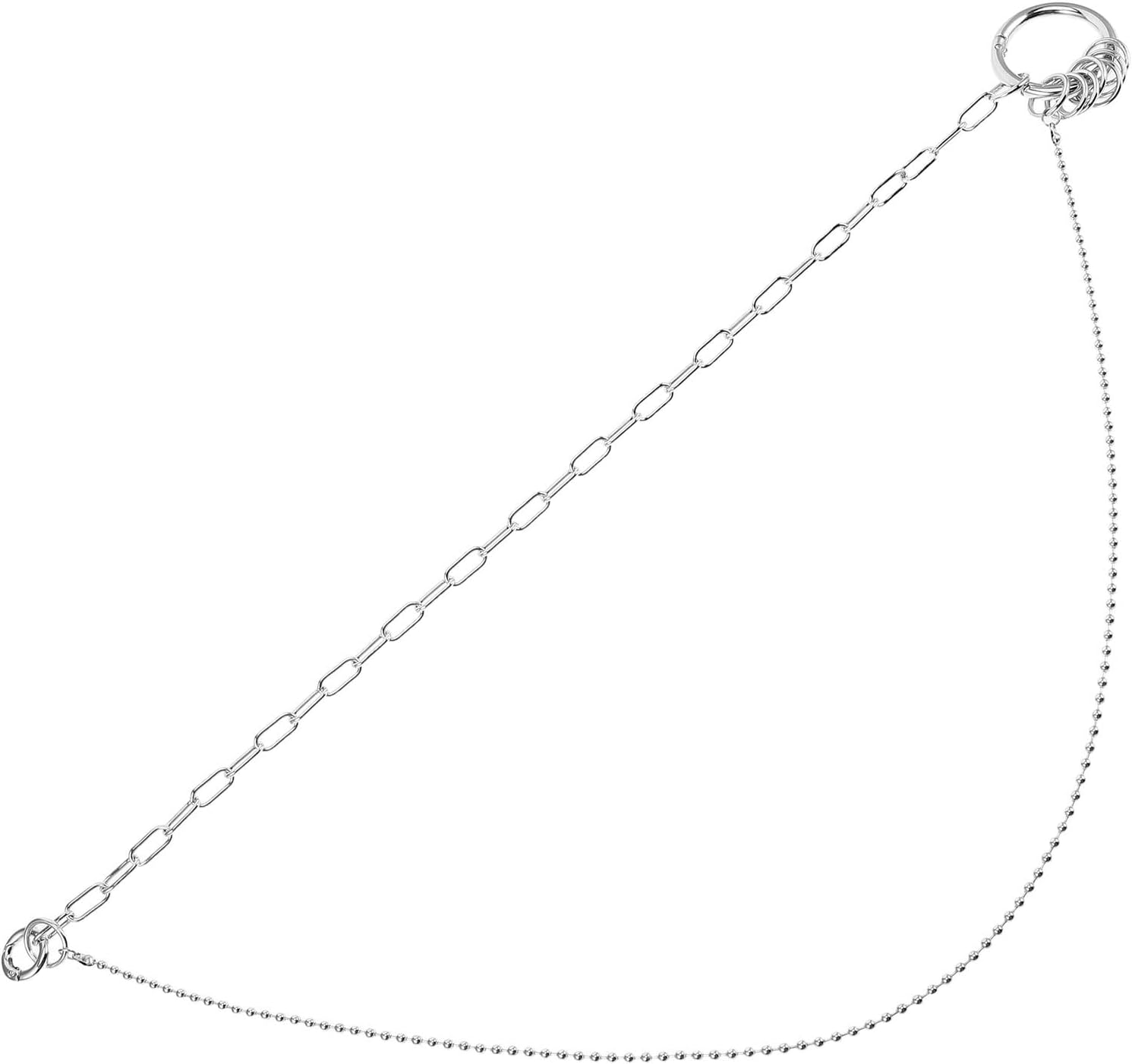 Unisex Punk Trouser Chain Silver Alloy Body Jewelry for Daily Wear | Multi-layer Street Style, Lightweight Wear-resistant Build, Suited for Hip-hop Events and Men or Women