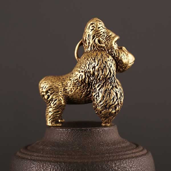 Amazon.co.jp: HADWAO ゴリラ 置物 オブジェ 動物 オーナメント キング