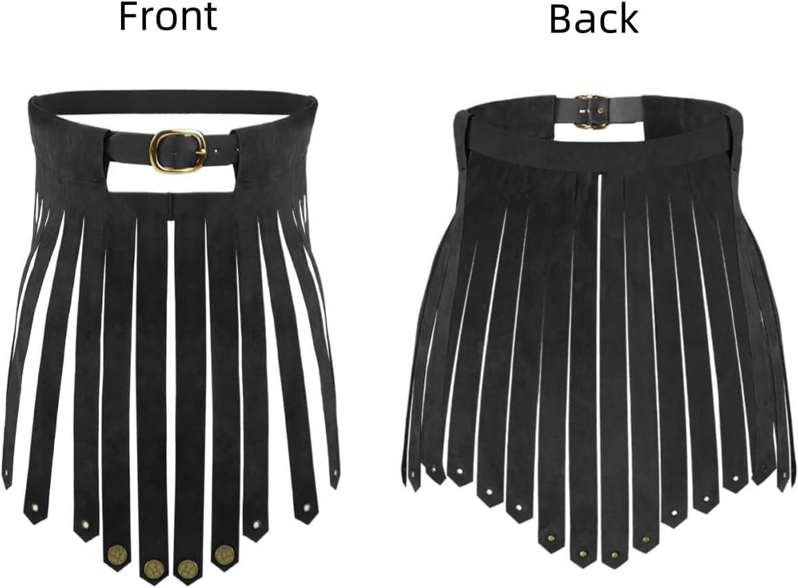 Medieval Leather Skirt Knight Tassel Skirt Roman Armor Skirt Adult Costume Accessory Gladiator Cosplay Costume - Image 4