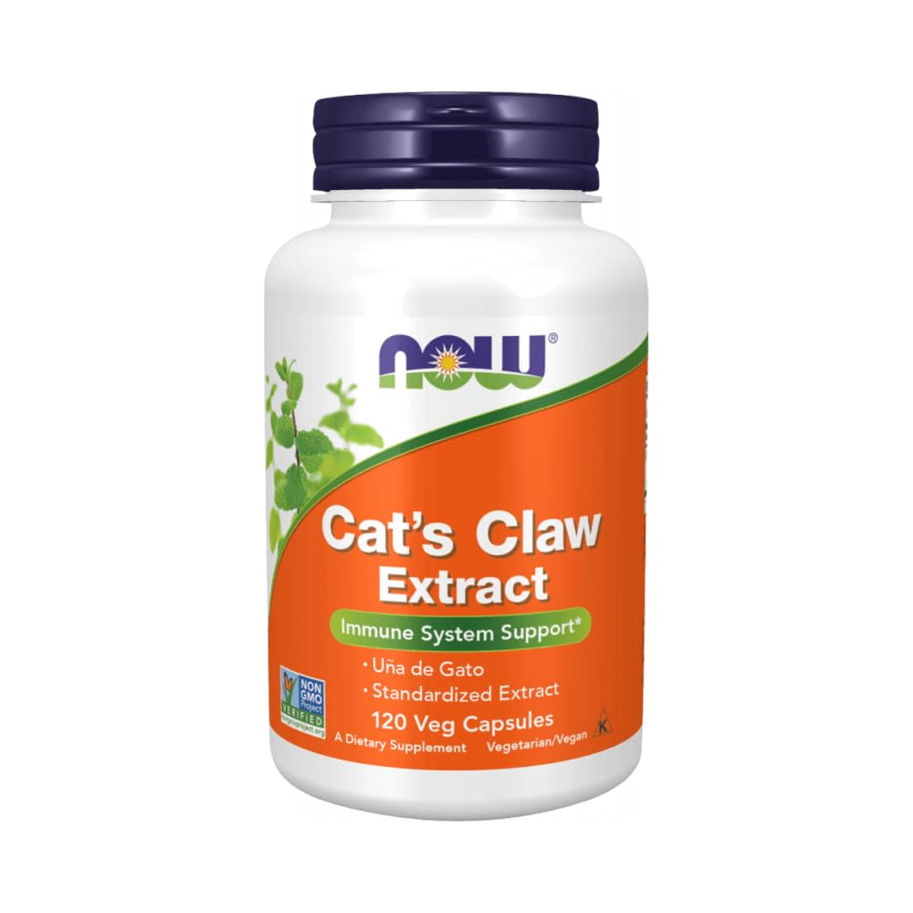 Now Foods - Cat's Claw Extract 10:1 Concentrate/1.5% Standardized Extract - 120 Vegetarian Capsules (Formerly Cat's Claw 5000)