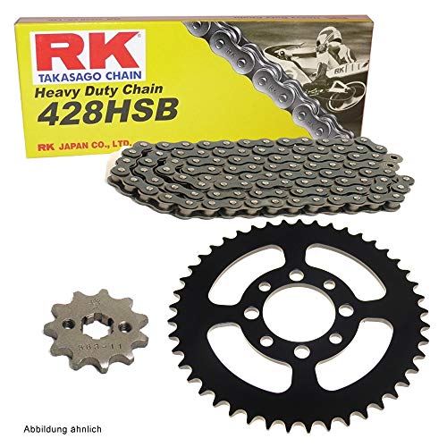 Kettensatz geeignet für Daelim VJ 125 R Roadwin FI 07-17 Kette RK 428 HSB 130 offen 14/44