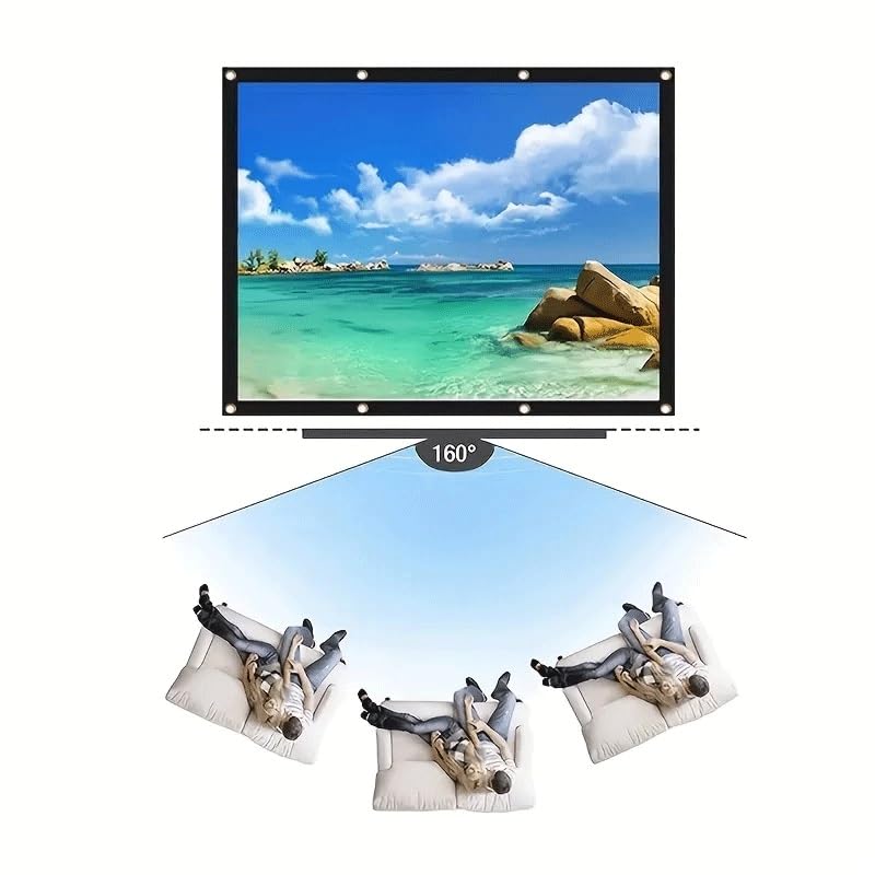 Pantalla de proyección adhesiva plegable 120 pulgadas miniatura 5