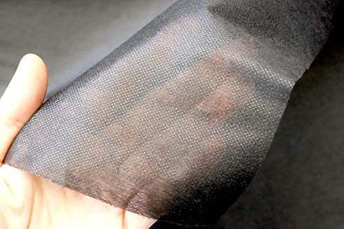 2 Meters Iron on Interfacing Non-Woven Black Color Light Weight 40\" Wide Single-Sided Fusible Shipped from US Good for DIY Ideas