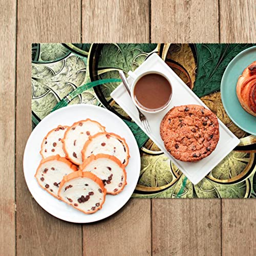 Sets de table anti-tache Surreal en tissu Oxford isolant avec motif fleurs lot de 4 - 7