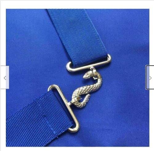 Masonic Blue Lodge Officers Machine Embroidered Apron - Set of 12