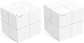 Sistema WiFi Mesh Tenda Nova MW6 - Cobre até 370 m² - Sistema WiFi Mesh AC1200 para toda a casa - Rede Gigabit de banda dupla para 90 dispositivos - Pacote com 2