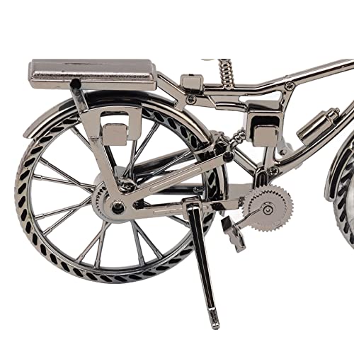 Pwshymi Reloj de Escritorio para Bicicleta, Reloj Despertador de Escritorio Vintage con Pilas, Adorno Artístico Compacto, Decorativo, Realista para el Hogar y el Dormitorio - imagen 8