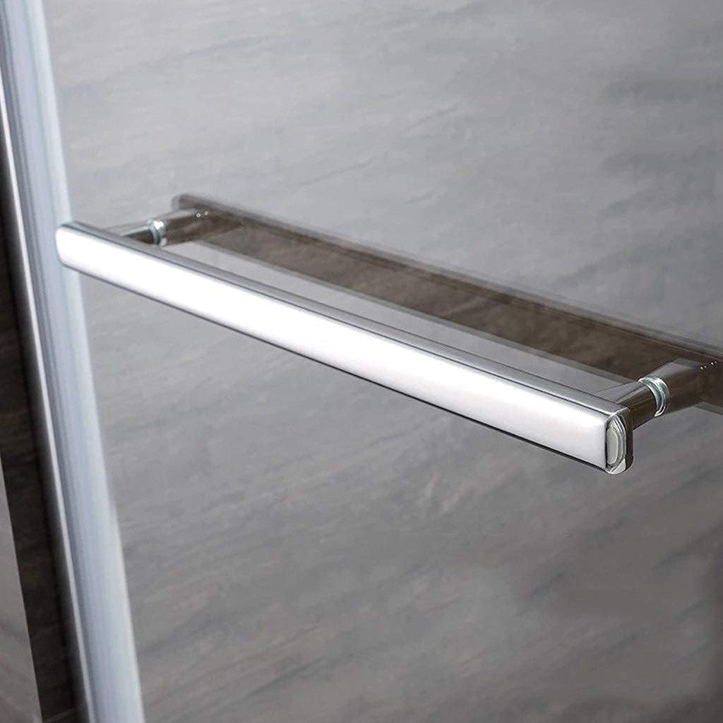 Shower door handles,Shower Door Handle and Pulls Replacement Sets for Glass Door | Bathroom Door Knobs for Shower Enclosures Screen Internal/External | Polish Chrome Towel Bar (Color : ( Color : Chrom