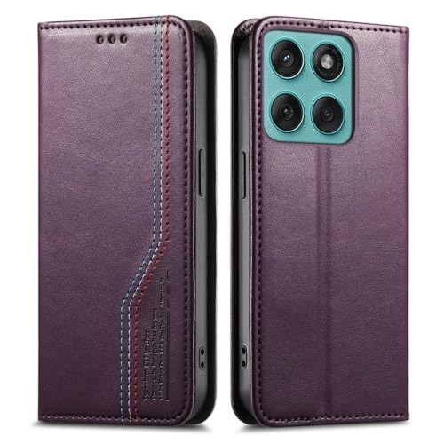Étui Samsung Galaxy S9 Plus violet housse portefeuille en cuir à rabat