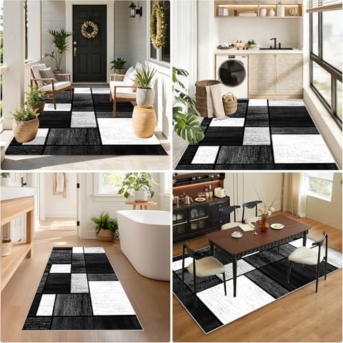 Alfombra de pasillo larga y antideslizante de 70x130 cm, suave y lavable para cocina 8