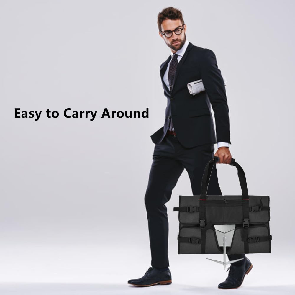 Funda de transporte para monitor de 24 pulgadas LCD, bolsa de almacenamiento protectora, portátil, Black