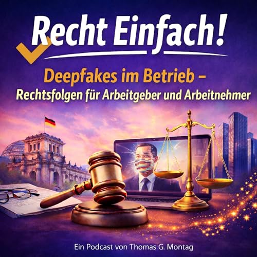 Recht Einfach! Deepfakes im Betrieb &ndash; Rechtsfolgen f&uuml;r Arbeitgeber und Arbeitnehmer
