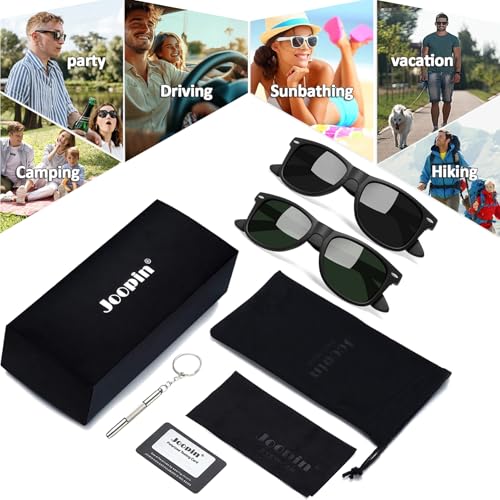 Image of Joopin Square Sunglasses Polarized UV400 Designer Sun Glasses Men Women