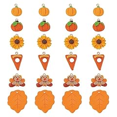 1 Box 24pcs Thanksgiving Clay Charms