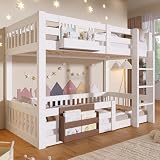 Henjda Kinderbett Etagenbett 90x200cm,für 2 Kinder Hochbett,mit...