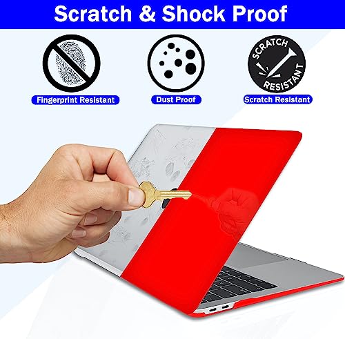 Image of Case Compatible with MacBook Pro 14 inch Case 2026 2025 2024-2021 M5 M4 M3 M2 M1 A3434 A3112 A3185 A3401 A2918 A2992 A2779 A2442Plastic Hard Shell Cover Case, Matte Red