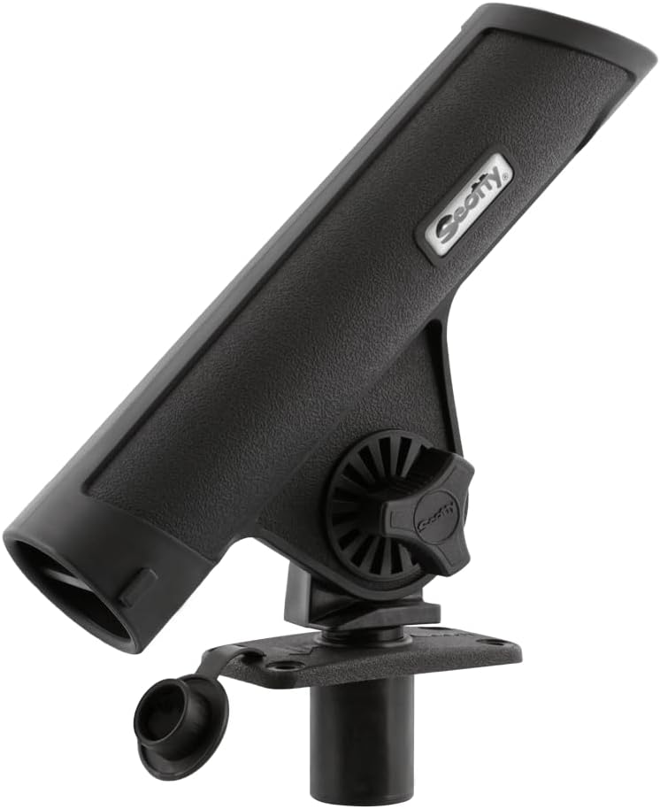 Scotty 0351 Rod Holder, Rodmaster II with 0244 Flush Deck Mount, black