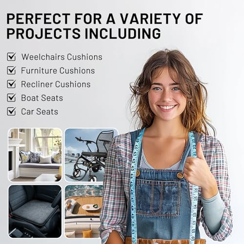 Lokex Cut To Size Foam,Custom Sofa Seat Replacement Cushion And Upholstery Foam,Replaceable High Density Foam thumb #3
