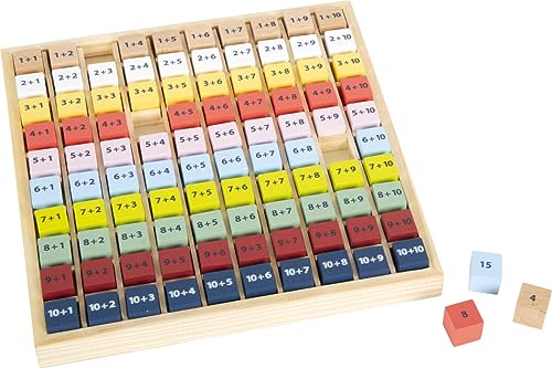 Small Foot Tavoletta di calcolo Addizione Educate in Legno Certificato FSC® 100%, per esercitare l'addizione